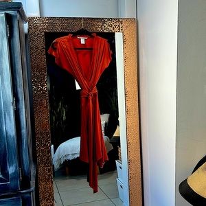 Silk Diane Von Furstanberg Burnt Orange Dress